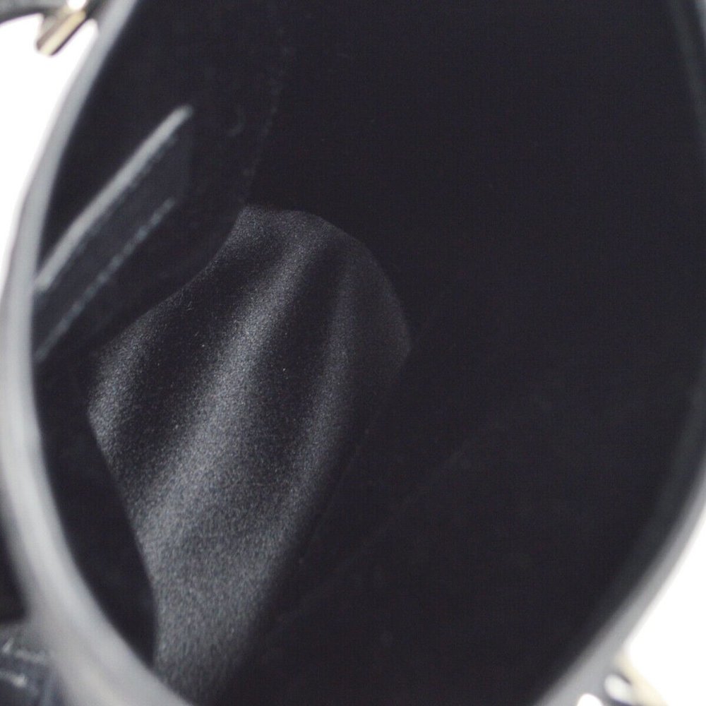 LOUIS VUITTON LITTLE BUCKET HAND BAG BLACK MONOGRAM SATIN - Picture 14 of 15